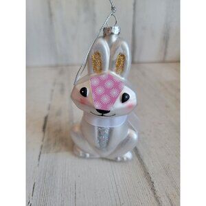 glass‎ bunny easter rabbit ornament Xmas tree